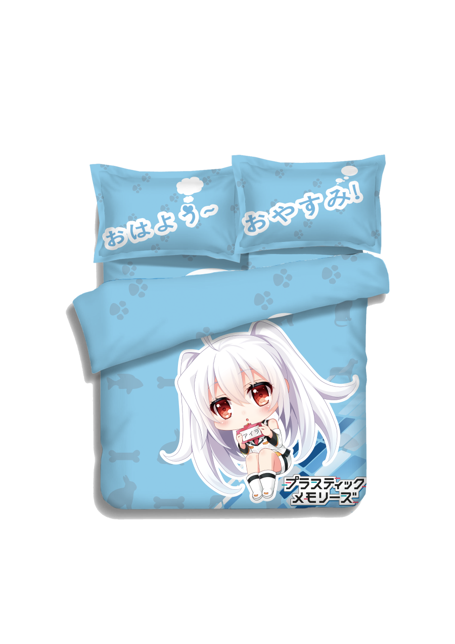 Isla - Plastic Memories Japanese Anime Bed Sheet Duvet Cover with Pillow Covers